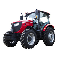 Traktor Roda Diesel 110HP 4WD Semua Medan Peralatan Pertanian Multifungsi Gearbox 12-Kecepatan Pompa Bearing China IV/Euro IV