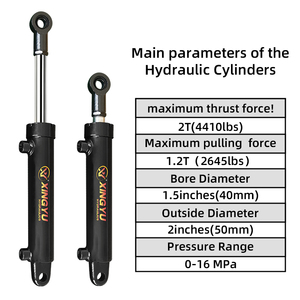 Silinder <span class=keywords><strong>Piston</strong></span> Hidrolik XingYu Pengiriman 3 Hari, Ukuran Kecil 2 Ton, 40mm, Aksi Ganda, Lapisan Krom Keras, Baja Karbon, Langkah Kustom - Product Image 3