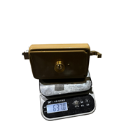 Serrure à cylindre en laiton poli LCKLUX 120 mm 140 mm, antivol, sécurité, 3 clés en fer, durable, installation facile, utilisation à domicile et au bureau