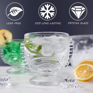 Vaso de Vidrio para Cócteles Estilo Hawaiano de 500 ml (17 oz), Hecho a Máquina, para Fiestas, Vino, Whisky, Bebidas - Ideal para Mojito, Grimace, Bebidas Tiki - Product Image 5