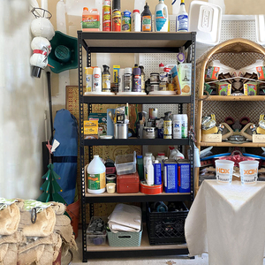 Có thể điều chỉnh công nghiệp nhà kho nhà để xe thép boltless kim loại kệ, Khung 4 <span class=keywords><strong>5</strong></span> lớp Tier lưu trữ Kệ giá - Product Image 6