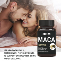 Capsules de racine de maca OEM jaune noir rouge Supplément énergétique OEM Capsules de maca jaune de haute qualité Extrait de maca jaune