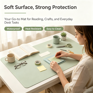 Factory Wholesale Silicone <b>Desk</b> <b>Mat</b> <b>Custom</b> Size Non Slip Waterproof <b>Desk</b> Pad Protector for Office Laptop Writing Table <b>Mat</b> - Product Image 1