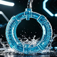 Pistola de Agua Eléctrica Automática con Luces Estroboscópicas, Juguete Acuático para Exteriores, Regalo para Niños y Niñas