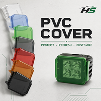 Housse de protection universelle HSSH multicolore en PVC pour éclairage LED de voiture