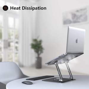 Other <b>Computer</b> <b>Accessories</b> Collapsible Ergonomic Aluminium Vertical Ertical 360 Rotation Height Adjustable Laptop Stands - Product Image 5