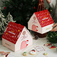 Boîtes cadeaux en carton blanc faites à la main pour Noël, 5 ensembles, avec revêtement UV