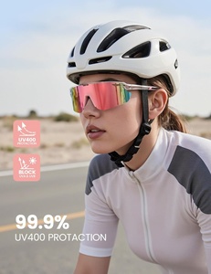 Lunettes de soleil de cyclisme pour hommes avec logo personnalisé, protection UV400, polarisées, légères, pour la course à pied, lunettes de sport - Product Image 4