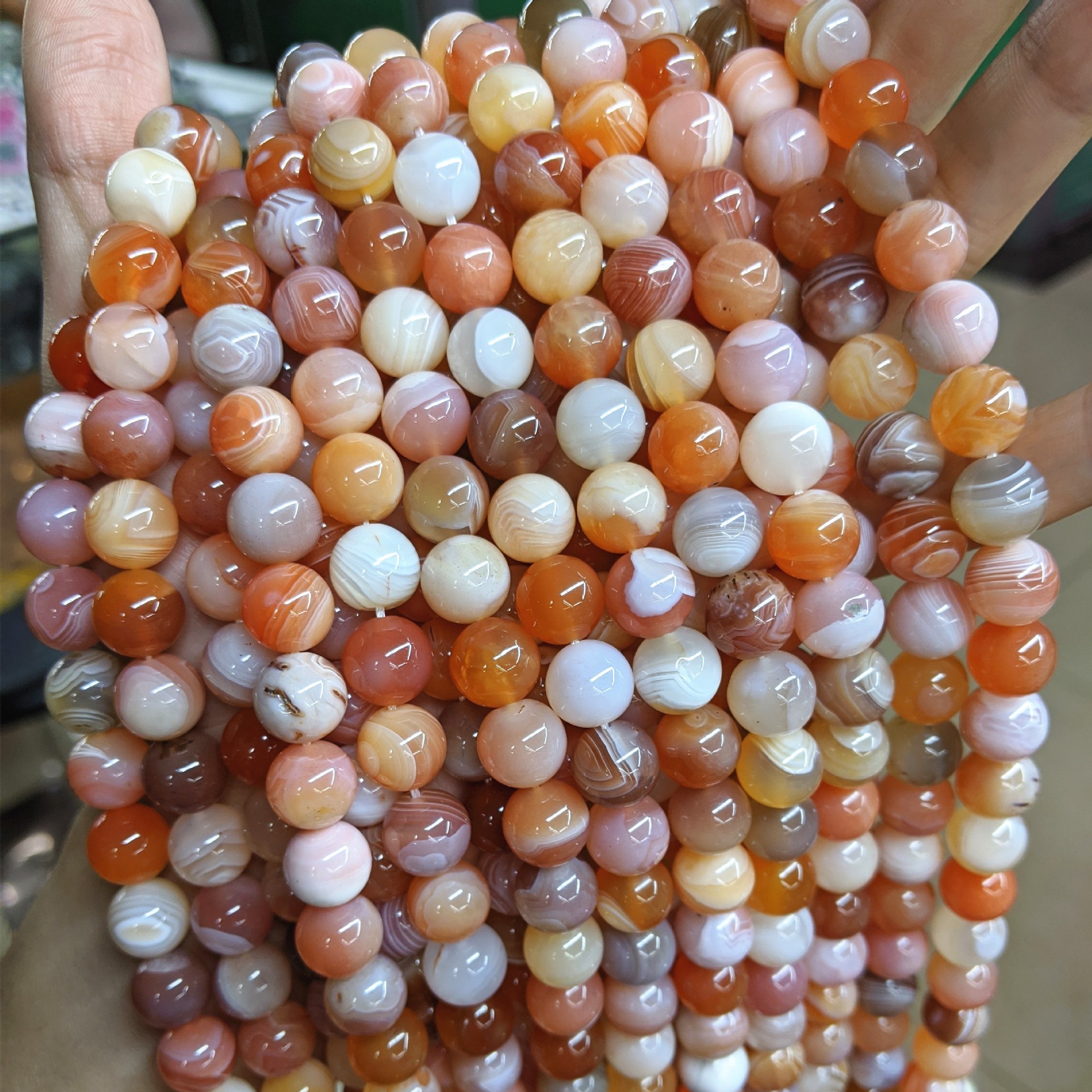 Agate rouge du Botswana