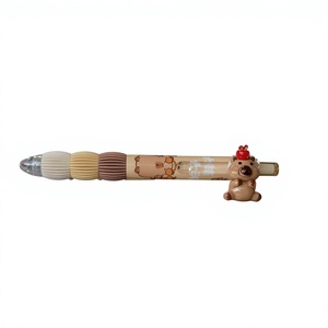 Nuova Penna <span class=keywords><strong>Gel</strong></span> Retrattile a Forma di Capibara, Design Accattivante, Scrittura Fluida, Ideale per Studenti e Pratica Esami - Product Image 5