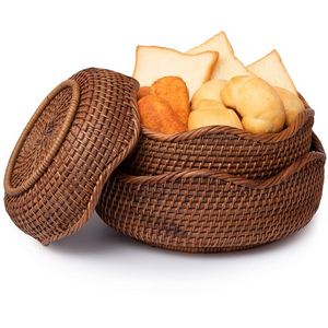 Depolama sepeti gıda uzun boylu ahşap çamaşır kap ile geleneksel hasır ahşap bebek uyku Mini Rattan kare sepetleri altın Metal - Product Image 5