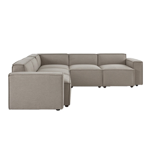 Juego de sofá Seccional de Tela <span class=keywords><strong>Gris</strong></span> moderno <span class=keywords><strong>reclinable</strong></span> de 3 plazas Combinación libre de bricolaje - Product Image 3