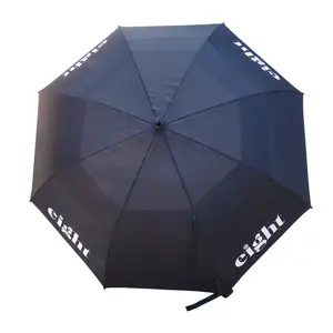 优质自动巴拉圭广告礼品防雨双层防风防水高尔夫雨伞带标志印刷