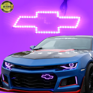 Neues 12V SRGBA LED Auto-Emblem für Chevrolet 2007-2023 APP-Gesteuertes Wasserdichtes Auto-Emblem-Licht Zubehör Nachrüstung - Product Image 3