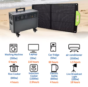 Generador Solar de 2000W LiFePO4, Estación de Energía Solar para Acampar al Aire Libre, Estación de Energía Portátil con Carga Rápida de 2304WH - Product Image 6