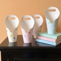 Aierflorist Fête des Enseignants Nouvelle Arrivée Série Bulles Douces Boîte Fourre-tout Portable Bouquet de Fleurs Arrangement Floral DIY Artisanat