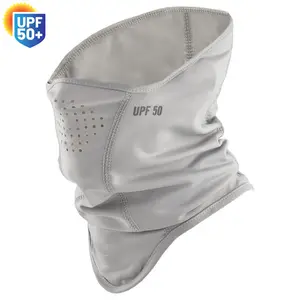 UPF50 Personalizado Respirável Proteção UV Pesca Ao Ar Livre Cor Sólida Multifuncional Tubo Rosto Cachecol Bandana Pescoço Gaiter