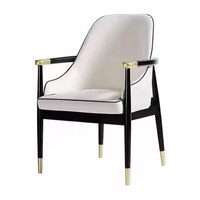 Chaises de restaurant commerciales, chaises de hall d'hôtel, chaises de café, chaises de salle à manger en bois massif, style italien minimaliste, luxe léger.