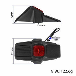 Garde-boue arrière avec feu arrière pour trottinette ZT3/ZT3Pro, protection étanche anti-éclaboussures, accessoires, garde-boue avec feu arrière - Product Image 2