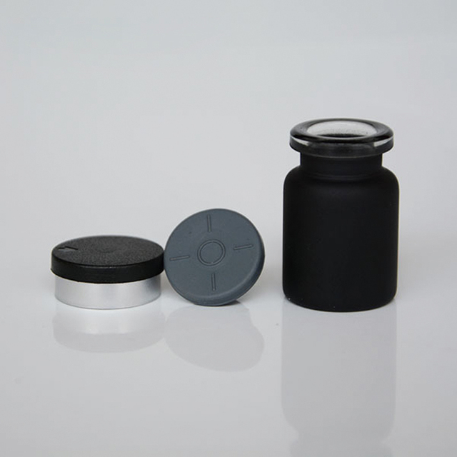 Wholesale 3ml 20mm Blue Amber Clear Black Liquid Glass Vials with Gold Cap for Skin Care Serum Screw Cap Sealing