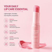 Baume multi-usages PDRN au collagène rose, anti-rides, hydratant et repulpant pour les lèvres, les yeux et le visage, soin coréen, marque privée OEM, nouveauté