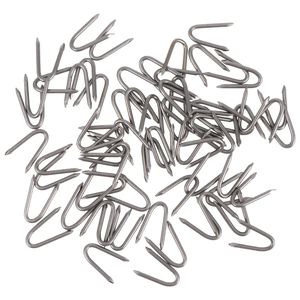 Nhà Máy Bán <span class=keywords><strong>U</strong></span> Loại Dây Staple V Hình Mạ Kẽm Móng Tay Sắt Dây Thép Gai Cho Dây Lưới Và Dệt Hàng Rào - Product Image 1