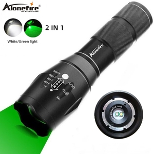 Alonefire Đèn Pin LED 2 Trong <span class=keywords><strong>1</strong></span> Màu Trắng + Xanh Lá G700 Đèn Câu Cá Săn Bắn Chống Nước Chiến Thuật Đèn Pin Siêu Sáng Scout 18650 - Product Image 1