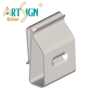 Clip de câble solaire en acier inoxydable ART SIGN pour la gestion des câbles de panneaux photovoltaïques, accessoires de système de montage solaire