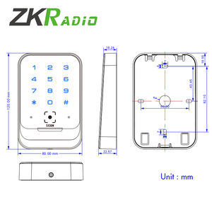 Lector de <span class=keywords><strong>Control</strong></span> de Acceso QR+RFID de Alta Calidad con Salida <span class=keywords><strong>RS485</strong></span>/OSDP y Teclado PIN para Sistema de <span class=keywords><strong>Control</strong></span> de Acceso - Product Image 5