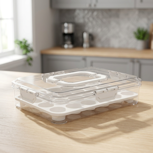 Classic Airtight Transparent Food <b>Storage</b> Box for Fruits Vegetables <b>Eggs</b> Seasonings Keep Fresh - Product Image 3