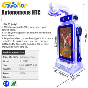 หุ่นยนต์ VR อัตโนมัติ <span class=keywords><strong>HTC</strong></span> เครื่องจำลอง VR สำหรับศูนย์รวมความบันเทิงในร่ม เกมส์ ศูนย์การค้า - Product Image 3