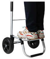 Chariot de courses pliable avec roues, sac de transport robuste, panier roulant amovible en tissu Oxford pour les voyages et l'usage quotidien