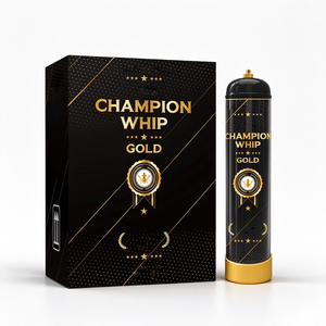 Cilindros de llenado de gas dióxido de carbono (CO2) de grado alimenticio Champion Whip de 0.95L - Product Image 2