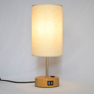 Khách sạn hiện đại vải bảng đèn linh hoạt đơn giản bàn đèn với USB-C + A + ổ cắm sạc cổng - Product Image 3