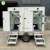 Cabine de toilettes mobiles Goeasy VIP, pratique, portable, toilettes de luxe en plein air, remorque mobile