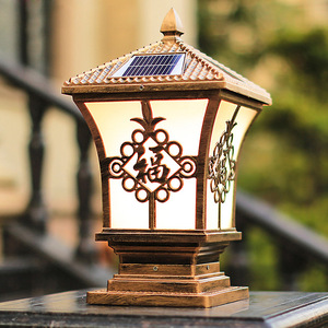 Lampe solaire à capteur extérieur étanche pour clôture de jardin, poteau, portail, pilier, en aluminium, 3.2V - Product Image 6