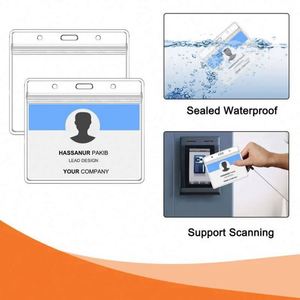 10-Piece <b>Set</b> of <b>Colourful</b> ID Card Holders & Lanyards for Work Cards Keychains - Product Image 2