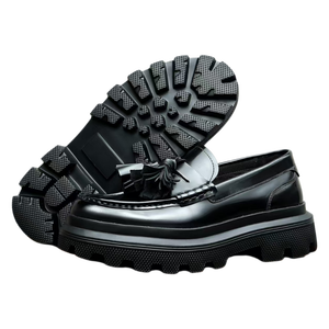 Botas de Trabajo con Cordones y Estampado de Leopardo para Hombre, con Tacón Antideslizante, para Trabajo al Aire Libre y Caminatas Largas en Verano/Otoño/Invierno - Product Image 2