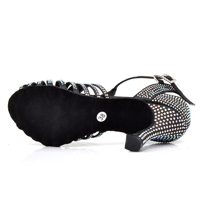 Custom Latin Dance Shoes Women Medium Heels Adult Soft Soles Salsa Dance Shoes for Women
