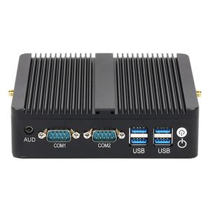 Linkleaps compatto Fanless Mini PC Dual GbE LAN Dual HD display in Tel N2840 N2810 <span class=keywords><strong>DDR3</strong></span> AU per uso industriale casa ufficio Stock - Product Image 1