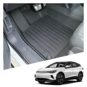 Car Accessories Wholesale 3d Tpe Rubber Car Floor Mats Anti-slip Car Foot Mat For Volkswagen ID.4 2021