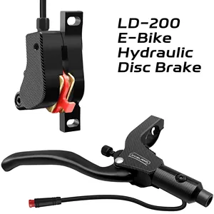 DYISLAND LD-200 2 pistonlu hidrolik disk fren kiti bisikletler için uygun, 2 pinli elektrikli bisiklet hidrolik fren kiti