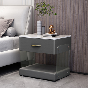 China Supplier Wholesale Wood Nightstands Drawer <strong>Bedside</strong> <strong>Table</strong> Bedroom Furniture Nightstand <strong>Set</strong> <strong>of</strong> <strong>2</strong> for Home - Product Image 2