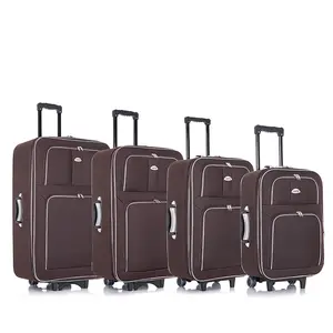 2024 Autumn canton fair newest wholesale customs logo competitive fabric travel trolly bag luggage travel