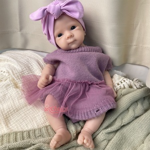 ตุ๊กตาเด็กเกิดใหม่ Bettie ทำมือจากซิลิโคนทั้งตัว ขนาด 12/16 นิ้ว ตาเปิด น่ารัก สัมผัสเหมือนจริง มีน้ำหนัก  พร้อมผมสั่งทำพิเศษ จากโรงงาน - Product Image 3