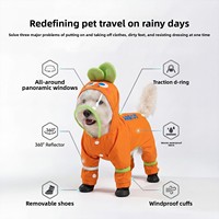 Nouvelle Veste de Pluie pour Chien et Chat, Imperméable à Quatre Pattes, Couverture Complète avec Couvre-Pattes Amovibles, Style Décontracté, Vêtement de Pluie pour Petits Chiens