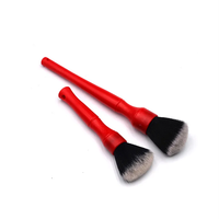 Brosses de lavage de voiture en plastique vert pour l'intérieur – Kit de brosses de detailing automobile pour véhicules