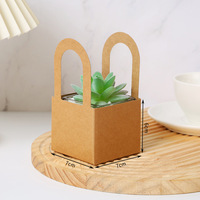 Boîte en papier kraft imperméable Xiyu, boîte en papier pour plantes vertes, boîte en papier carrée, mini boîte d'emballage pour plantes succulentes en pot