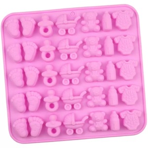 Nouveau style Moule à <span class=keywords><strong>chocolat</strong></span> en silicone pour série de sucettes de voiture mère-enfant, résistant à la chaleur et de qualité alimentaire, facile à démouler - Product Image 4