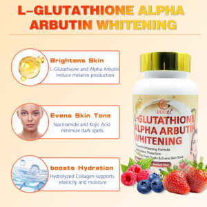 Comprimés Avancés de Glutathion, Vitamine C et <span class=keywords><strong>Arbutine</strong></span> pour le Blanchiment de la Peau, <span class=keywords><strong>l</strong></span>'Élimination des Taches Brunes, <span class=keywords><strong>l</strong></span>'Hydratation et <span class=keywords><strong>l</strong></span>'Anti-Âge - Product Image 4